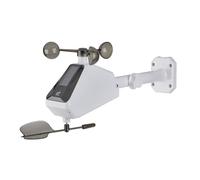 TFA Dostmann Émetteur de vent TFA‑ID ID‑A2 (30.3904) – WLAN TFA.me, anémomètre solaire, blanc