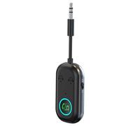 Émetteur Audio De Voiture - Adaptateur De Récepteur De Voiture, Récepteurs Audio De Voiture Sans Fil 2 En 1 | Prend En Charge 2 Appareils Avec Adaptateur Radio Avec Reconnexion Automatique