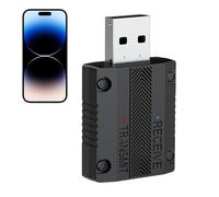 Émetteur audio de voiture, émetteur audio sans fil, convertisseur d'amplificateur de téléphone portable, faible latence, adaptateur sans fil, récepteur Plug and Play pour la musique en streaming audio