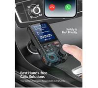 Émetteur Bluetooth voiture avec écran couleur de 1 8"" charge rapide QC3.0 et micro intégré pour appel mains libres