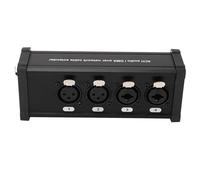 Émetteur Combo XLR 6,5 à 4 canaux, convertisseur de Signal Audio avec Isolation de la Terre, Conversion d'impédance équilibrée pour Une Transmission Audio sans Bruit sur câble