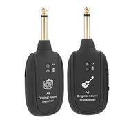Émetteur de Guitare, récepteur d'émetteur de Guitare électrique Audio sans Fil 4 canaux avec câble de USB pour Clavier de Violon de Guitare électrique