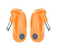 Émetteur de guitare rechargeable 2,4 G sans fil - Portée de 30,5 m - Appariement automatique rotatif - Audio haute fidélité pour guitare électrique, basse, performance sur scène - Noir (orange)