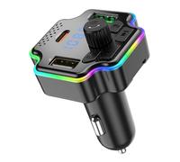 Émetteur De Radio Pour Voiture | Émetteur Radio FM Sans Fil | Récepteur Audio Pour Véhicules,Pour Appels Mains Libres, Voiture, Véhicule, Automobile, SUV, Camping-Car, Conduite, Voyage Et Trajet Quoti