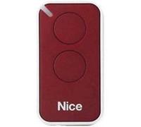 Emetteur de télécommande rouge NICE 2 canaux pour portail et porte de garage - INTI2R G
