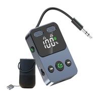 Émetteur et récepteur, adaptateur jack auxiliaire longue portée 3,5 mm - Émetteur sans fil 2 en 1 pour TV, voyage, TV, voiture, salle de sport, maison, casque, ordinateur portable