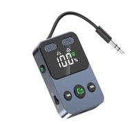 Émetteur et Récepteur Audio sans Fil,Adaptateur Jack Aux 3.5mm Portée Etendue,2 en 1 Émetteur Et Récepteur Audio | pour Voyage Télévision Autoradio Salle de Sport Maison Casques Ordinateur Porta