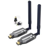 Émetteur et récepteur HDMI sans fil, 150 m, décodage 4K, sortie 1080p, Plug & Play, 2,4 G/5,8 G, HDMI portable sans fil pour vidéo et audio à surveiller depuis PC/TV Box/projecteur 1