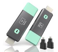 Émetteur et récepteur HDMI sans fil 4K, 50 m, sortie 1080p, port HDMI portable sans fil avec micro et mini extension kit pour diffuser de la vidéo et de l'audio à surveiller depuis un ordinateur