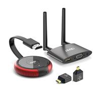 Émetteur et Récepteur HDMI sans Fil 4K/5G - Transmission d'Écran 164FT/50M de l'Ordinateur Portable/TV Box au Moniteur/Projecteur