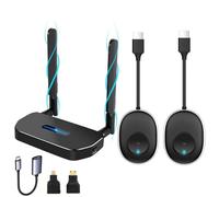 Émetteur et récepteur HDMI sans Fil 4K Kit,Deux émetteurs,Kit d'extension HDMI sans Fil,Diffusion vidéo/Audio 5G jusqu'à 50 m,pour PC/Ordinateur Portable/Appareil Photo sur Moniteur/Projecteur/TV HD