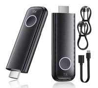 Émetteur et récepteur HDMI sans fil, décodage 4K, sortie 1080P, 2,4 G/5,8 G Extendeur HDMI avec portée de transmission de 165 FT pour PC/DV/HDTV/projecteur/TV Box, pas besoin d'app/Bluetooth