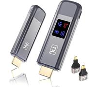 Émetteur et récepteur HDMI sans Fil, Plug and Play 2025, écran LED amélioré, décodage 4K et Sortie 1080p, Extension HDMI sans Fil Portable 2,4 G/5G, Compatible avec PC/Ordinateur Portable/Appareil