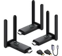 Émetteur et récepteur HDMI sans fil, Plug and Play, extension multi-TV, kit d'extension HDMI sans fil prend en charge le streaming vidéo de l'ordinateur portable vers HDTV/projecteur/tablette