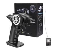 Émetteur et récepteur RC - Kit de système de commande radio 2,4 GHz | Télécommande à réponse rapide avec signal stable et technologie anti-interférence, contrôleur RC universel avec récepteur pour bat