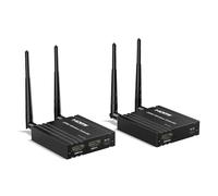 Emetteur et récepteur sans Fil Hdmi, 200M Wireless HDMI Extender Long Range with Loop-Out, Support 2.4 / 5GHz for Streaming Video/Audio from Laptop, PC, TV Box to HDTV/Projector