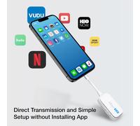 Émetteur Et Récepteur Usb C Vers Hdmi,Rallonge Hdmi De 30 M Pour Regarder Des Films Et La Télévision Hd 1080P,Des Téléphones,Ipad Pro Et Ordinateurs Portables Aux Projecteurs Hdtv