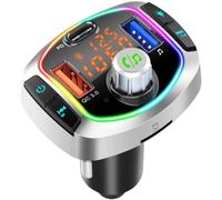 Émetteur FM avec charge rapide et LED - Noir