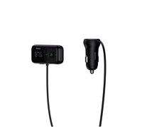 Émetteur FM BASEUS T type S-16 Bluetooth 5.0 MP3,chargeur de voiture 2 ports USB