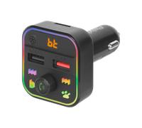 Émetteur FM, Bluetooth 5.3, 2 ports USB, carte SD, chargeur rapide Peiying