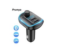 Émetteur FM Bluetooth PRUMYA - Kit mains libres pour voiture - Deux ports USB 5V/3,1A