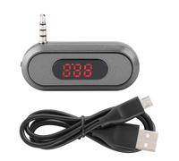 éMetteur Fm De Tablette De TéLéPhone Portable De TêTe Audio De 3,5 Mm IntéGré à La Batterie 300 Mah