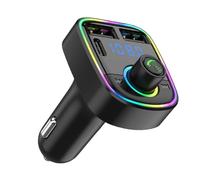 Émetteur FM pour Voiture - Chargeur USB Rapide pour Véhicule | Transmetteur FM MP3 Plug-and-Play Multifonction pour Camion, Voyage et Conduite Routière