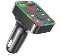 Émetteur FM Voiture sans Fil 5.0, Chargeur USB 12-24 V, 3,1 A | Installation Immédiate, Protection Surcharge, Portée Dix Mètres, Fréquence 87,5-108 Mhz, Compatible Clés USB et GPS