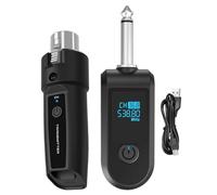 Émetteur Microphone Sans Fil - Convertisseur Émetteur Audio Sans Fil Enceinte,Booster de Graves - Pour Karaoke, Parole, Fitness, Vlogging, Guitare, Fête, Performance Sur Scène