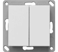 Emetteur mural radio sans pile double blanc pur 242203 (242203)