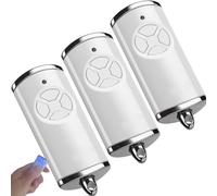 Émetteur portatif pour porte de garage 868,3 BS MHz - Compatible avec Hörmann bs HSM4 HSE2 HS1 HS4 HSZ1 HSZ1 HSZ2 - 3 pièces blanches