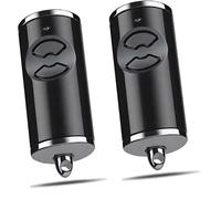 Émetteur portatif pour porte de garage compatible 868,3 BS MHz - Télécommande de porte de garage compatible avec HSM2 HSE4 HS1 HS4 HSZ1 HSZ5, (noir 2 boutons, 2 pièces)