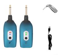 Émetteur radio pour guitare en ABS robuste | Plastique ABS, construction compacte, design bleu, liberté sans fil, qualité sonore claire