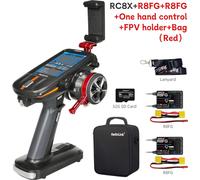 Emetteur Radiolink RC, 8 canaux, écran tactile 4,3", 2R8FG rouge
