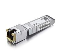 Émetteur-récepteur 10GBase-T SFP+ vers RJ-45, 10 Go, SFP+ en cuivre Ethernet CAT.6a, jusqu'à 30 mètres, pour Cisco SFP-10G-T-S, Meraki, Ubiquiti UniFi UF-RJ45-10G, Fortinet, Netgear AXM765, Supermicro