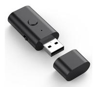 Émetteur-récepteur 5.3 2 en 1, adaptateur USB Bluetooth, adaptateur USB sans fil auxiliaire de 3,5 mm, faible latence, micro intégré, streaming de musique, appels mains libres, alimentation par USB