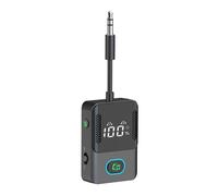 Émetteur Récepteur Bluetooth 5.3, Adaptateur Bluetooth 2-en-1 pour Voiture avec Longue Autonomie et Connexion Double Appareil