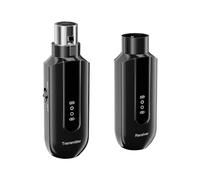 Émetteur récepteur de microphone sans fil XLR 2,4 G, système audio sans fil, prise en charge 48 V, alimentation fantôme USB, adaptateur de microphone pour parler en public