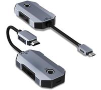 Émetteur Récepteur HDMI sans Fil 4K@30Hz, Extendeur HDMI Wireless, Projection Smartphone Directe, Charge Rapide PD 100W, Double Bande 2,4G/5,8G Faible Latence, pour PC TV Laptop Tablette