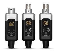 Émetteur récepteur sans fil 48 V pour une utilisation dynamique du microphone, conçu pour un son exceptionnel et une portée de transmission de 50 m pour les événements