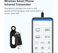 Emetteur sans fil pour smartphone - Infrarouge Mini télécommande universelle de remplacement pour iOS - Smartphone - TV - Climatiseur - Caméra de salon