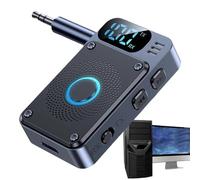 Émetteur sans fil TV Transmetteur Radio pour écouteurs Smartphones Tablettes Ordinateurs Camions Voyage | Émetteur Audio | Transmetteur FM Voiture, Affichage numérique 3.5mm Convertisseur Audio