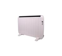 Émetteur thermique noir avec thermostat réglable, Wi-Fi, 1800 W, 11 éléments, dimensions : 88 x 59 x 7,5 cm