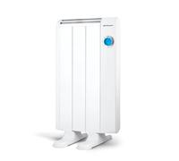 Orbegozo RRE 510 Radiateur à économie d'énergie, 3 éléments chauffants, écran numérique LCD, télécommande, programmable, 500 W, aluminium, blanc