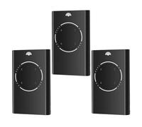 Émetteurs de portail 868 MHz à 4 canaux - Compatibles avec les modèles XT4 868 SLH LR, XT2 868 SLH LR, XT4/XT2 868 SLH - Noir (3)