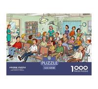 Émeute dans la Salle d'attente du Cabinet Dentaire Puzzle en Bois Imperméable DIY Puzzles De 1000 Pièces pour Adultes Impossible Jeux De Stimulants