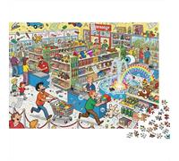 Émeute du Black Friday dans Le Magasin de Jouets Puzzle en Bois Imperméable Puzzles De 1000 Pièces pour Adultes Amusant De Décoration pour La Maison