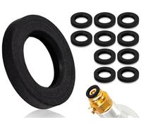 Emezddo Lot de 10 bagues d'étanchéité de rechange,joint de rechange,joint torique, pour les amateurs de soda,compatible avec Sodastream la machine à soda,compatible avec Cystal la machine à soda(noir)