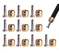 Emezddo Lot de 10 inserts d'olive de frein à disque,insert de bouchon de tuyau de frein,insert d'olive de tuyau de vélo,frein à disque hydraulique tuyau,compatible avec BH90 VTT