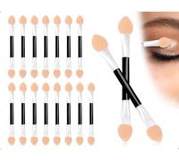 Emezddo Lot De 15 Pinceaux à PaupièRes, éPonges Pour Fard à PaupièRes, Applicateur De Maquillage Jetable Double Face, IdéAl Pour Les FêTes, Les Mariages Et Les SoiréEs Dansantes